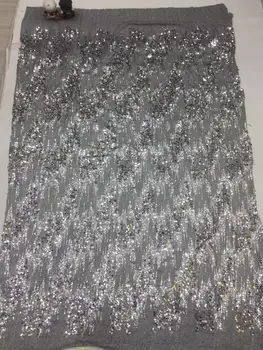 

Madison French Nigerian Lace Fabrics Embroidered African Tulle Lace Fabric With Sequins High Quality Net Lace For Wedding Dress