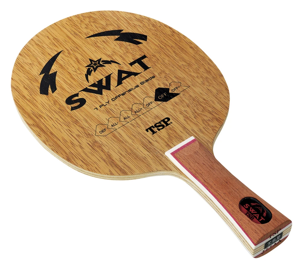 TSP оригинальная ракетка для настольного тенниса SWAT(7 слоев дерева, петля/быстрая атака) ракетка для пинг-понга