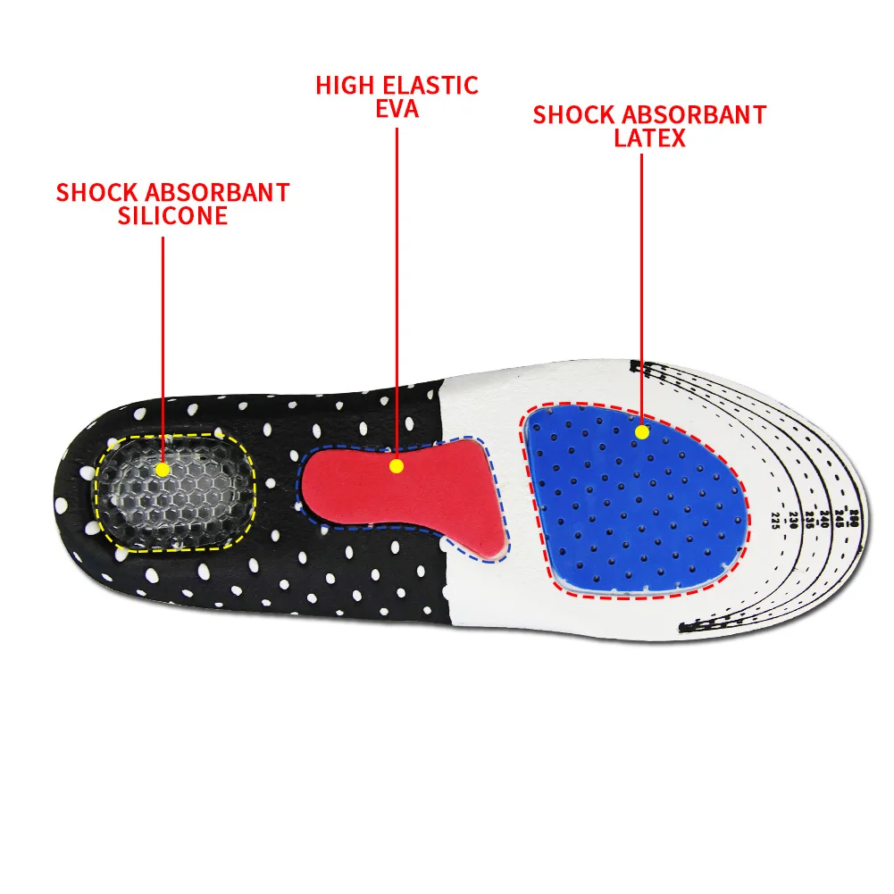 Ортопедические ортопедические стельки для поддержки свода стопы, для спорта, баскетбола, гелевые вставки, пронация для обуви для мужчин и женщин