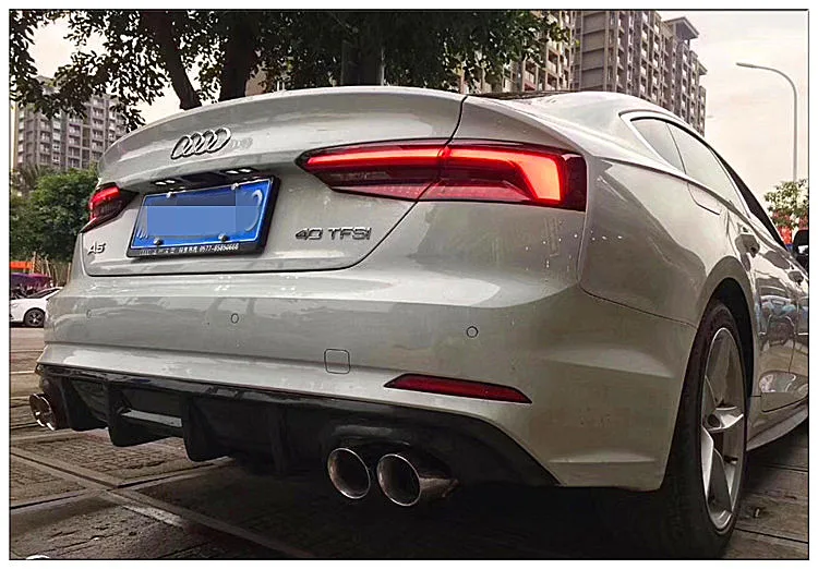 Задний спойлер из углеродного волокна для Audi A5 S5 Sportback 2017 2018 2019 бампер диффузор