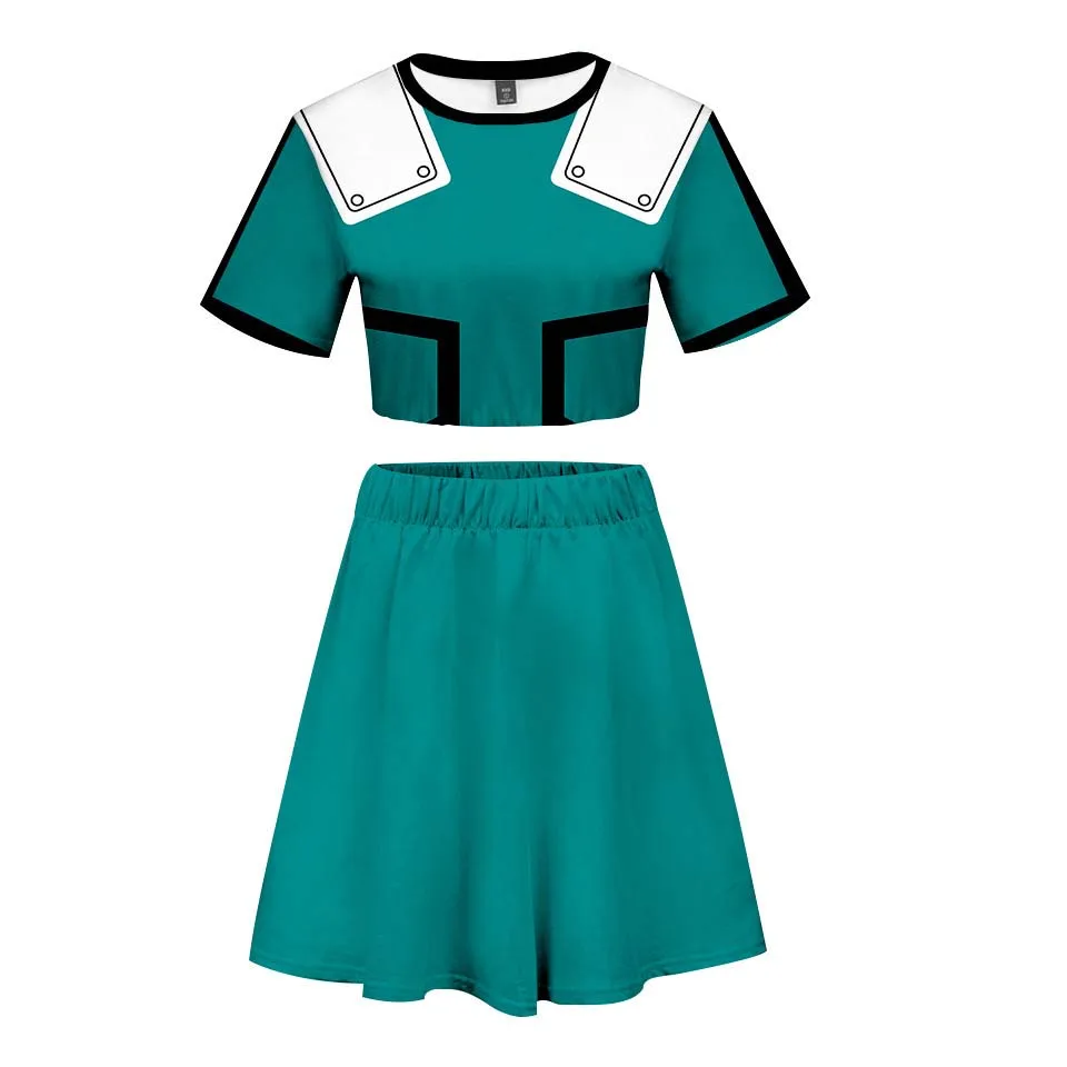 

Anime My Hero Academia Boku no Hero Academia Himiko Toga JK Uniform Top and Short skirt suit Cosplay Costumes Suit All members