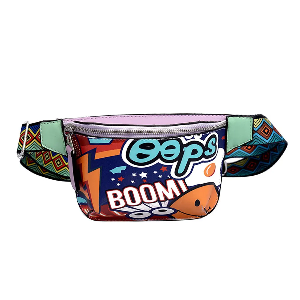 

Vintage Women Shoulder Bag Wide Shoulder strap Messenger Bags Graffiti Printed Boho Crossbody Bag Handbags For Girls#H3Z5