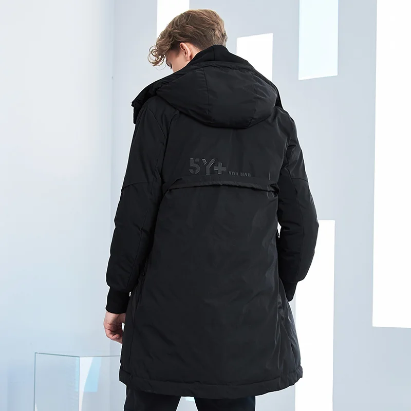 Pioneer camp 2018 winter long parka men thick fashion adjustment belt jackets coat male clothes zipper AMF801440 Pioneer camp 2018 winter long parka men thick fashion adjustment belt jackets coat male clothes zipper AMF801440