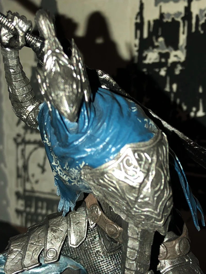 20cm Game Dark Souls DXF Sculpt Collection Vol.3 Black Knight Banpresto Faraam Knight Artorias The Abysswalker Action Figure (14)