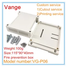 2 шт./партия PLC электронные промышленные Чехлы управления 115*90*40 мм ABS пластиковые коробки проекта Корпус для поддержки питания дизайн