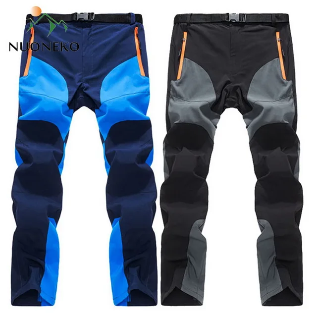 US $13.43 NUONEKO New Mens Summer Quick Dry Hiking Pants Men Outdoor Sports Breathable Trekking Trousers Mens