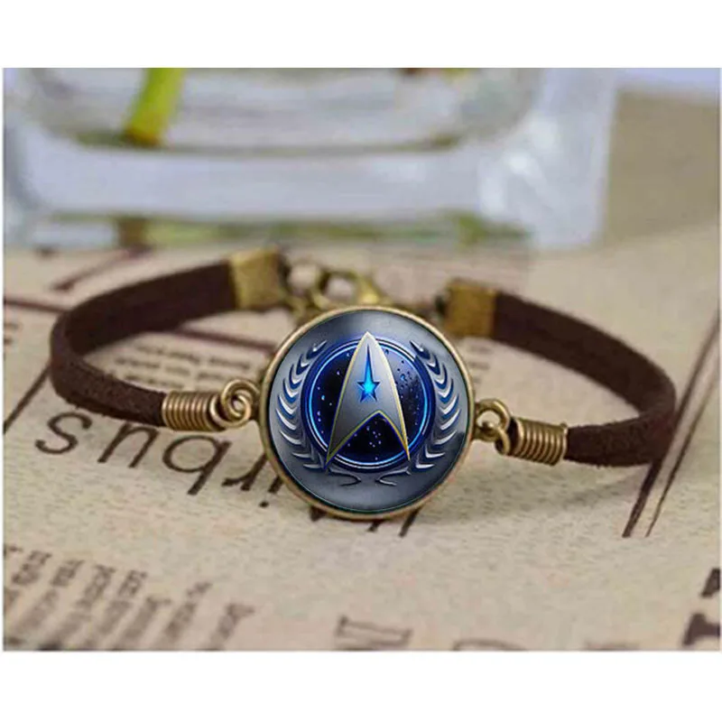 

2015 New Fashion Star Trek bracelet Star Trek bracelet Science Medical or Operations bracelet Glass Dome bracelets Bangle