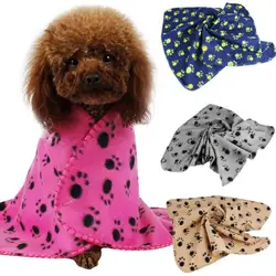 Лидер продаж собака кошка лапа печатных флис уютный кутюр одеяло коврики прекрасный дизайн одежда для домашних животных