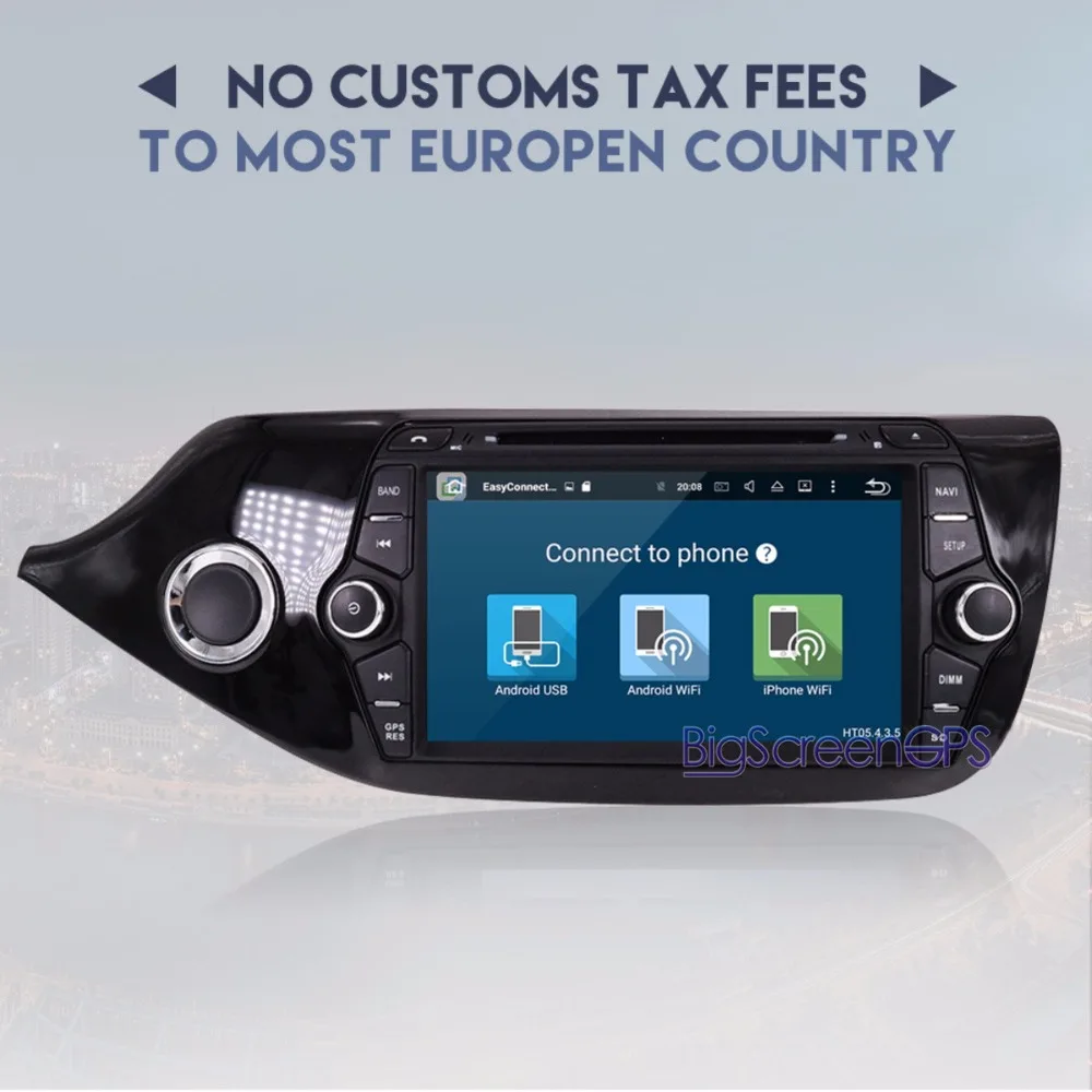 Best The Newest Android8.0 7.1 RAM4GB ROM 32GB Car DVD Player GPS Navi For KIA CEED2013-2016 Radio Head Unit Multimedia Stereo  Wifi 3