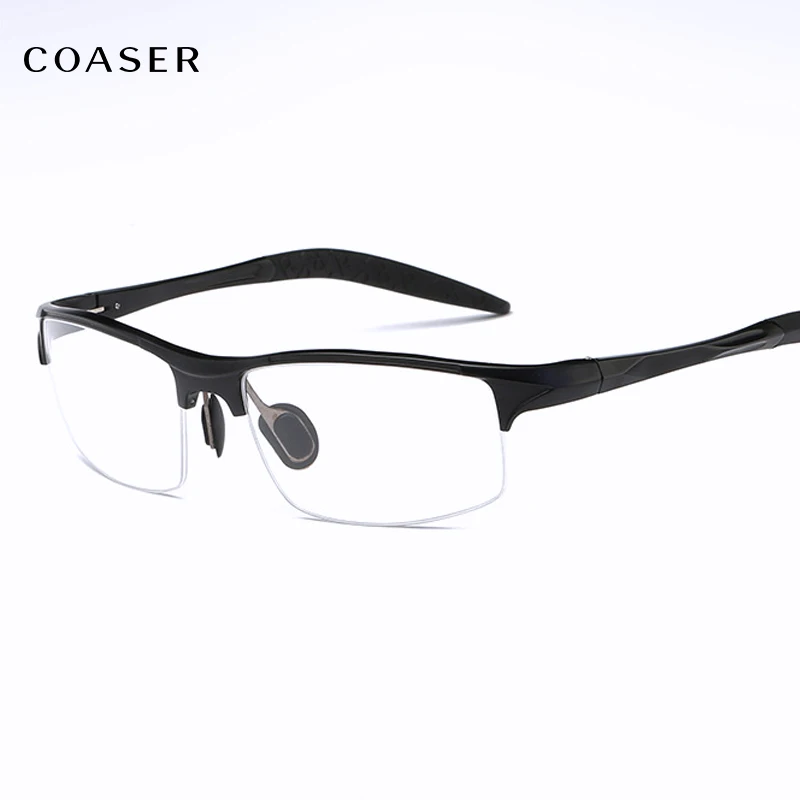 

COASER Good SPORT Men Glasses Frame TR90 Lighter Reading Prescription Optical Eyeglasses Computer Eyewear clear lens
