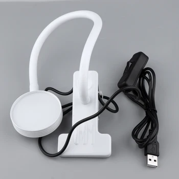 

MagiDeal USB Swinging Arm Tattoo Permanent Makeup Lamp LED Nail Art Light with Table Clamp Clip