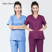 Скрабы, медицинская форма, Женский раздельный костюм, скрабы для кормления, халаты, изоляционный костюм, одежда для медсестер, докторов