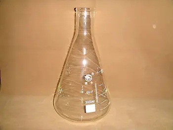 

Glass Erlenmeyer Flask,3000ml,GG3.3 Lab Conical Flasks with Straight Neck