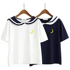 Women-Harajuku-Letter-T-Shirt-Sailor-Collar-Kawaii-Embroidery-Tee-Tops-Female-Summer-Short-Sleeve-Loose