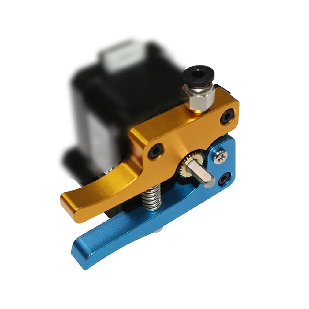 cheap Gold Blue Full Metal MK8 Extruder Block Bowden Extruder 1.75MM Filament Reprap Extrusion For CR 10 DIY 3D Printer Spare Parts