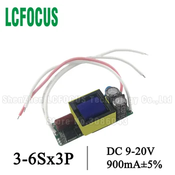

10pcs High Power 9W 10W 12W 18W LED Driver 3-6Sx3P DC18-40V Constant current 900mA LED Lighting transformer For Spotlights Bulb