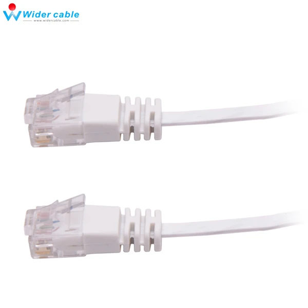 5 шт. белый плоский Ethernet кабель 32AWG голая медь тонкий CAT6 RJ45 Lan 1 мм * 4 толщина м |