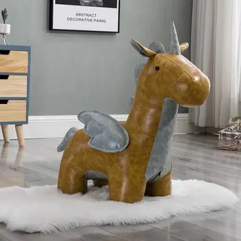 

FREE SHIPPING U-BEST Cute Low Stool Footrest Stool Horse Ottoman,modern antique European style animal shoes stool