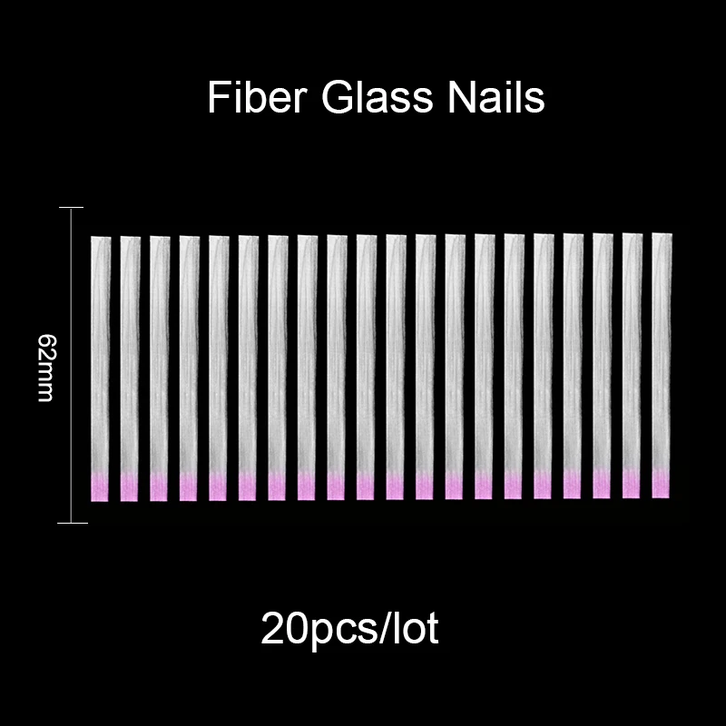 Розалинд волокна Стекло ногти Удлиняющая деталь 10/20 шт./лот Шелковый набор для наращивания ногтей Акриловые Советы волокна Гель-лак для ногтей, зажимы