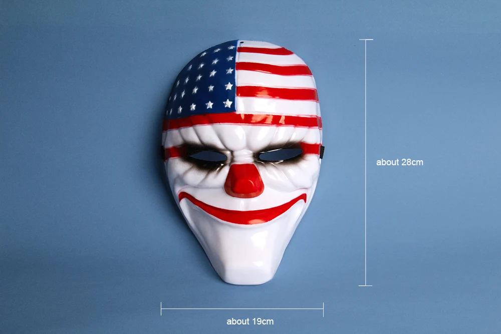 Payday Mask страшная маска на Хеллоуин террор Маскарад Хьюстон& волк& цепи маска взрослые Вечерние Маски тушь для ресниц de Хэллоуин MK00PY