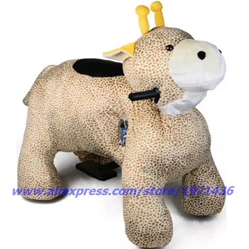 

2020 The Latest Design Remote Control Battery Coin Operated Electric Cute Plush Animal Ride On Toys