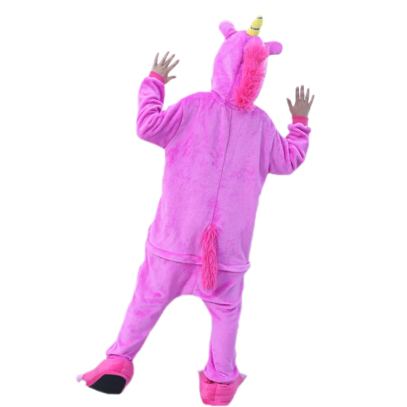 Фланелевый детский пижамный комплект зимняя Пижама с капюшоном изображением