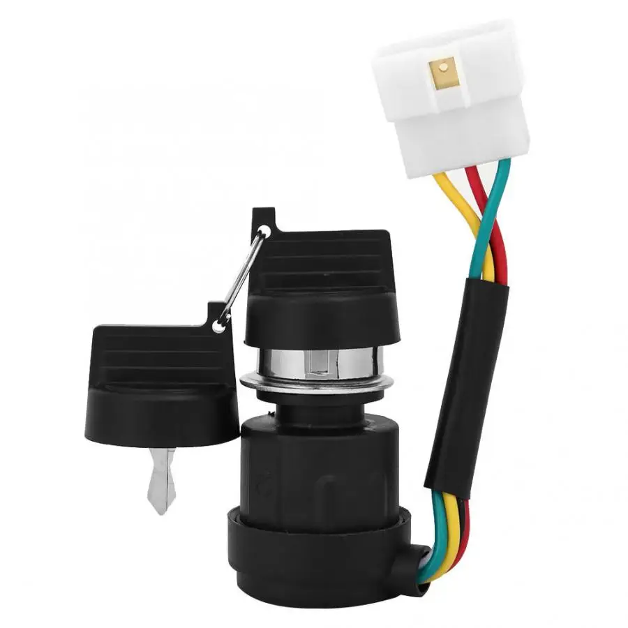 Ignition Key Switch for 178F//186F Air Cooled Diesel Engine Tiller Start Switch 5 Wires 2 Keys