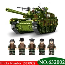 AIBOULL PLS Military 632002 1339 шт. Тип 99 основной боевой танк строительные блоки кирпичи светящиеся игрушки для детей Совместимые LEPIG
