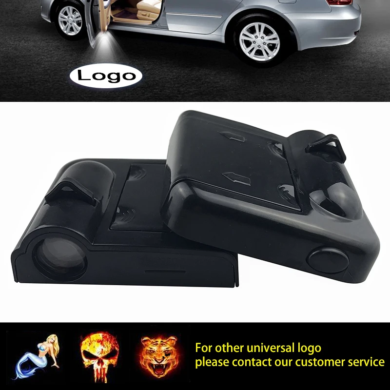 

1pcs LED Car Door Welcome Light Wireless Projector Laser Logo Ghost Shadow Decorative Lamp for Dacia Suzuki Fiat Seat Opel Skoda