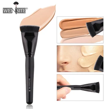 

Single Makeup Brushes Beauty Makeup Tools Liquid Foundation Brushes Soft Synthetic Hair Make Up Brush Black Handle for Women
