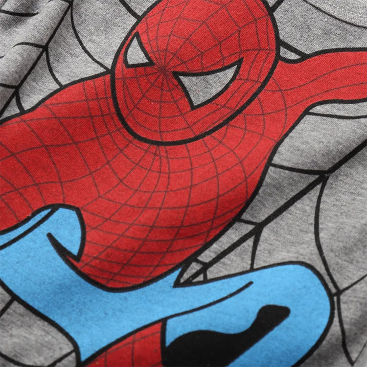 Disney Car Children's clothing Spiderman children's T-shirt summer cartoon short-sleeved cotton boy baby T-shirt