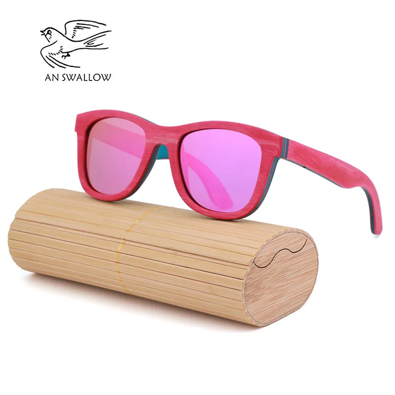 Модные деревянные солнцезащитные очки поляризованные UV400 путешествия эфирные женские солнцезащитные очки ретро мужчины и женщины с тем же