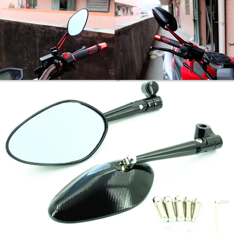 RPMMOTOR CNC Motorcycle Rear View Mirror Scooter Rearview Mirror