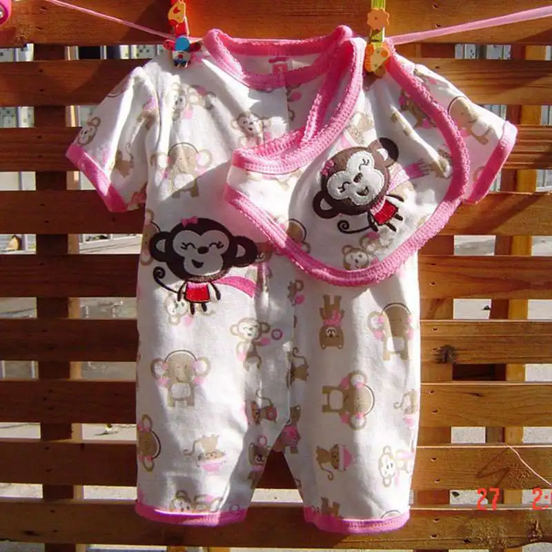 Летние комплекты одежды для маленьких девочек; комбинезон+ комбинезон; roupas infantil Meninas Conjuntos Ropa Bebe; комплект одежды для новорожденных девочек - Цвет: AM