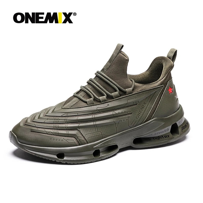 

New ONEMIX Men Walking Shoes Amy Man Speed Sneakers Cross-country Running Shoes Male Sneakers Athletic Shoes Black Sport Shoes