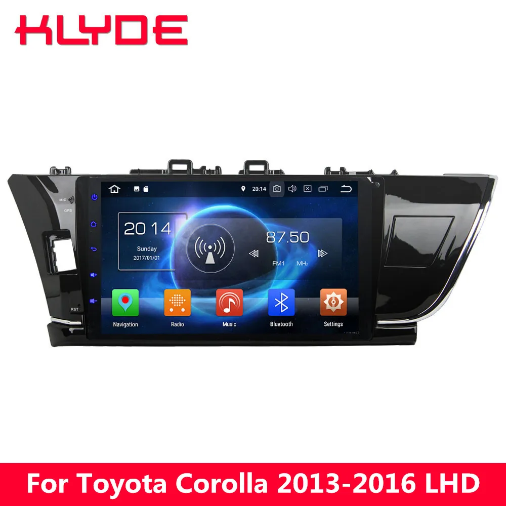 

KLYDE 10.1" IPS 4G Octa Core 4GB+32GB Android 8.0 7.1 6 Car DVD Multimedia Player Stereo For Toyota Corolla 2013 2014 2015 2016