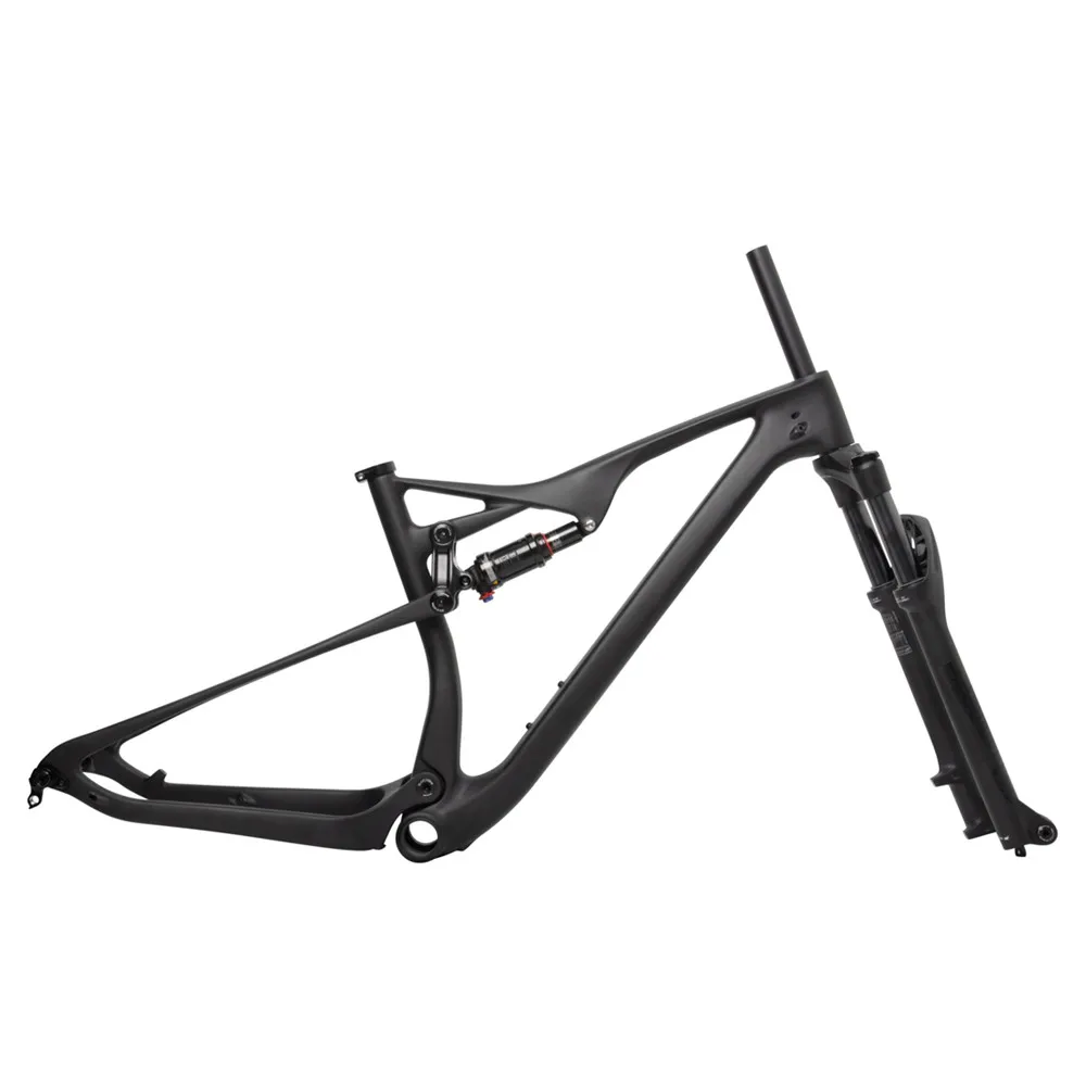 

WINICE EPS 27.5er plus full suspension carbon mountain frame with fork shock 165*38mm Max Tire size 3.0" Enduro 650B BOOST Frame