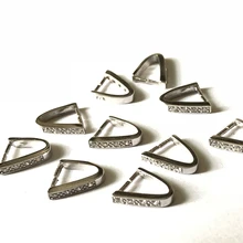 10 шт./лот серебро 925 пробы дужка для подвески 8*12 мм Серебряный Поиск DIY 925 Серебряный кулон