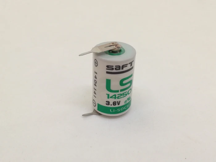 

4pcs/lot New Original SAFT LS 14250 LS14250 1/2 AA 1/2AA 3.6V 1250mAh PLC Lithium Battery With Pins Free Shipping