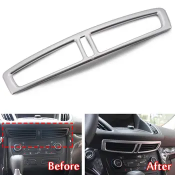 

BBQ@FUKA ABS Interior Mouldings Chrome Central Dashboard Air Vent Trim Frame Cover Bezel Decor For Ford Escape Kuga 2017