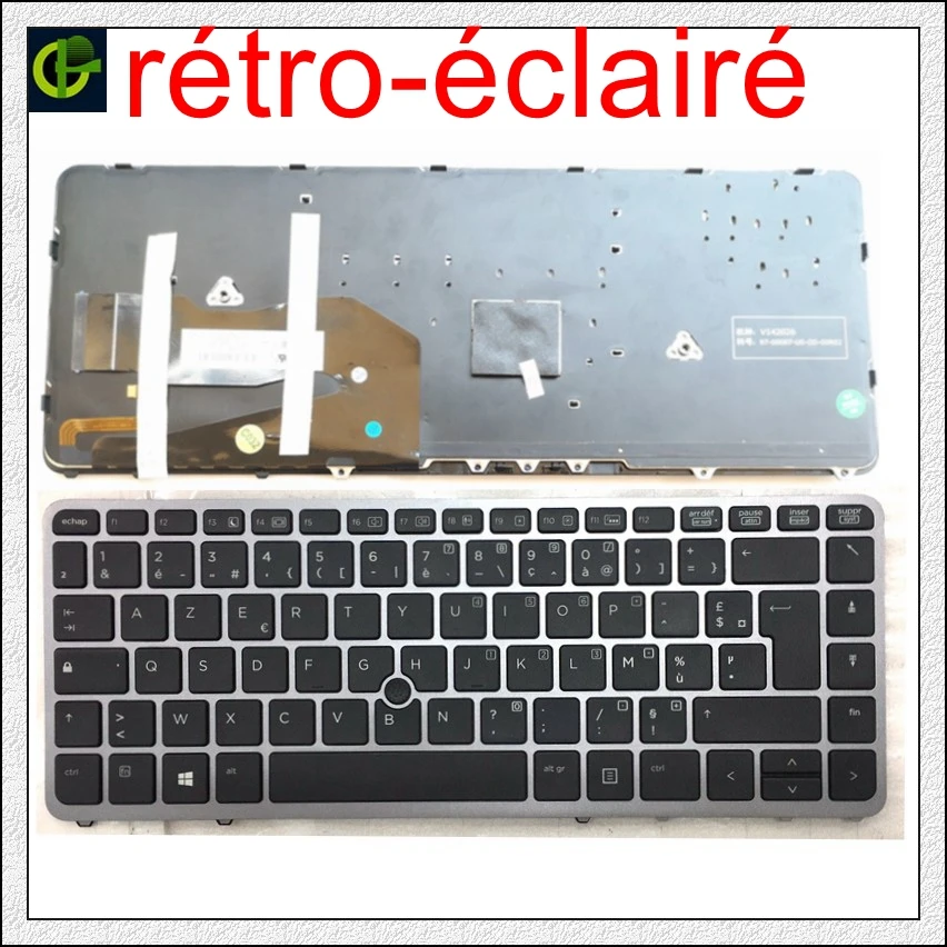 for HP Elitebook 840 G1 850 G1 840 G2 Keyboard Backlit French Clavier 731179-051
