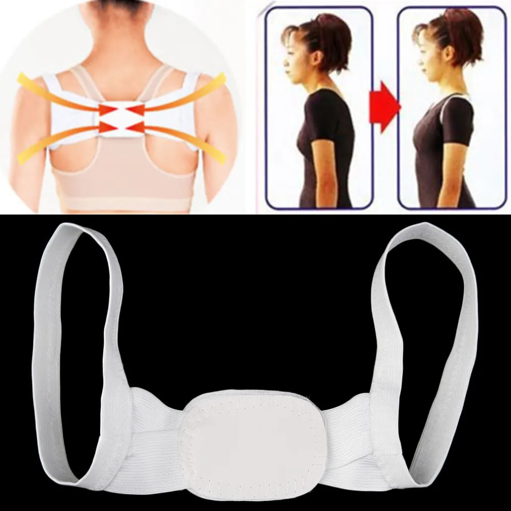 U-Kiss полиэстер Регулируемая терапевтическая поза поддержка для спины и плечей пояс Скоба обратно корректорирующие подтяжки поддержка s здравоохранения