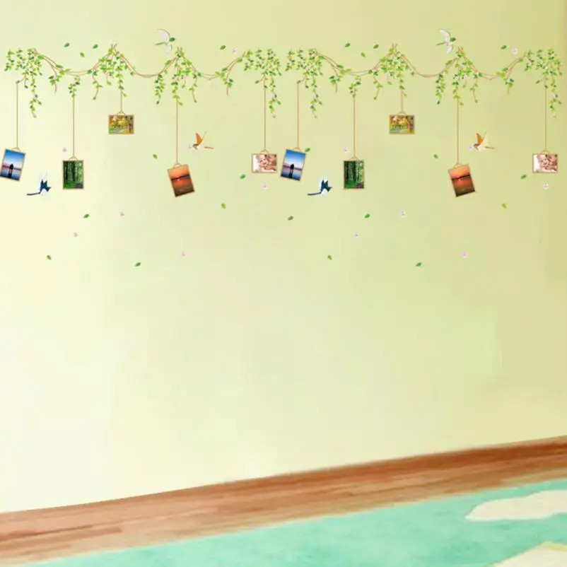 Домашний Декор DIY Дерево из ротанга Съемная памятная семейная Настенная Наклейка