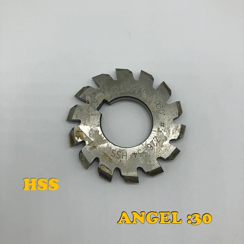 Pa30 Involute Gear Milling Cutter Spline Gear Milling Cutter Pressure