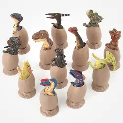 Jurassic полу Инкубационное яйцо динозавра модель игрушки с пьедесталом для детей подарок на день рождения