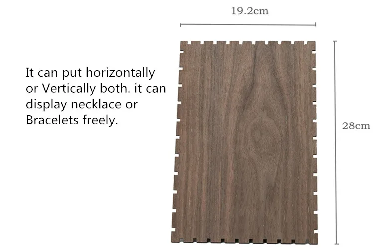 Новая мода черный орех Solild дерево ожерелье, подвеска, цепочка дисплей держатель, браслеты стенд