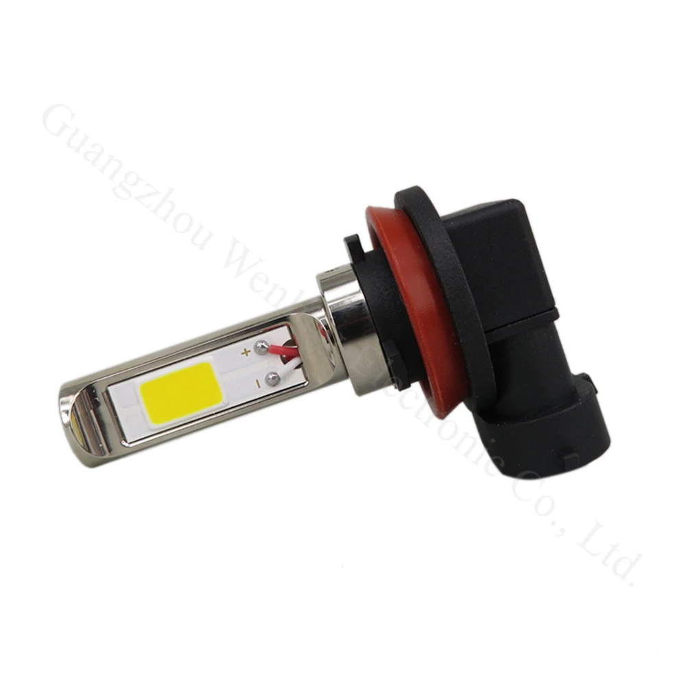 WLJH 2pcs 30W 700lm Car Light H8 H11 H9 COB LED Bulbs Car Styling Automobiles Driving Fog Lamp Bulb Light 9V-30V Golden Yellow