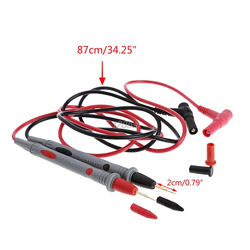 Digital multimeter 1000V 20A Super Thin Tip Needle Multi Meter Test Probe Digital Multimeter Tester T18