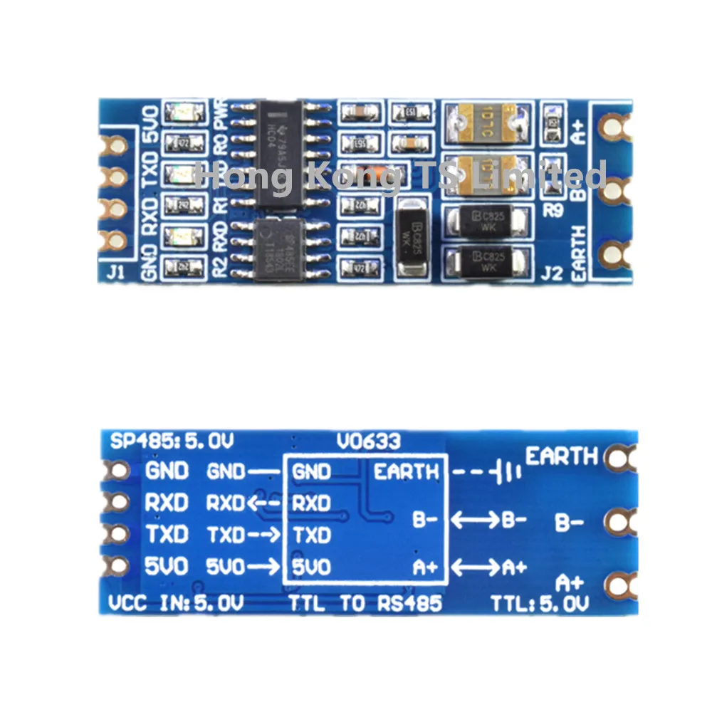 74HC04 + SP485 TTL к RS485 модулю SN74HC04 MAX3088 полуотверстие от 485 до оборудование для передачи