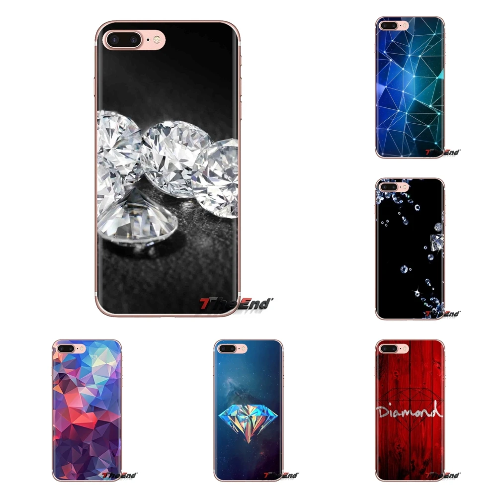 3d бриллианты Whatsapp обои для Xiaomi Mi4 Mi5 Mi5S Mi6 Mi A1 A2 5X6X8 9 Lite SE Pro Max Mix 2 3 2S силиконовые